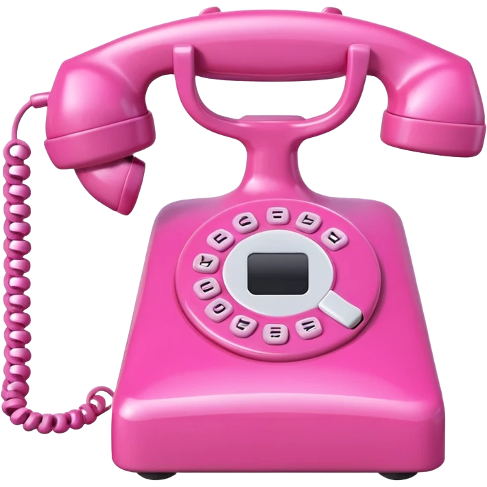 pink phone emoji