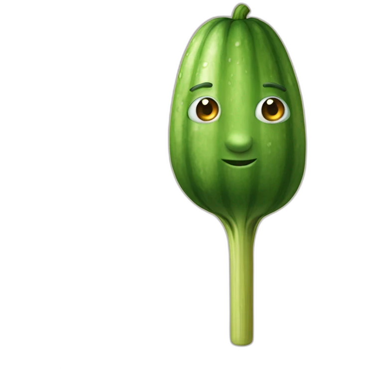 Garry Potter with cucumber as magic wand emoji