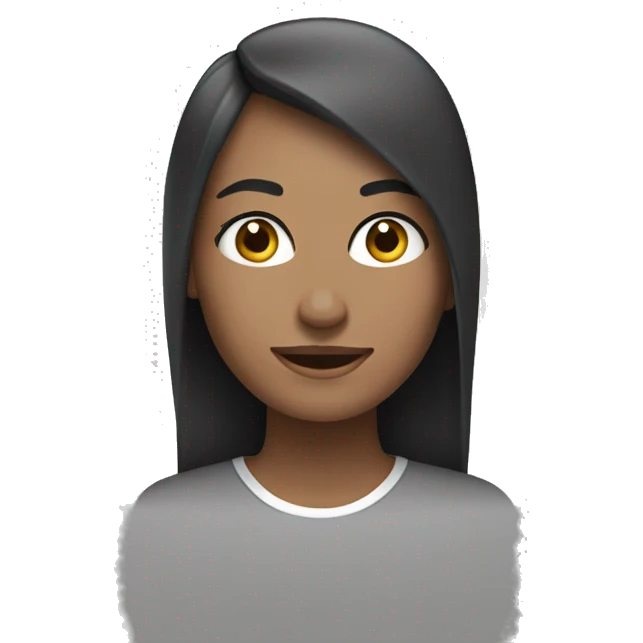 siyah saç beyaz tenli kadın emoji