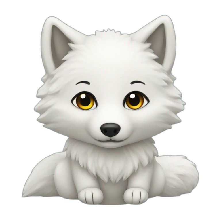 arctic fox toy emoji