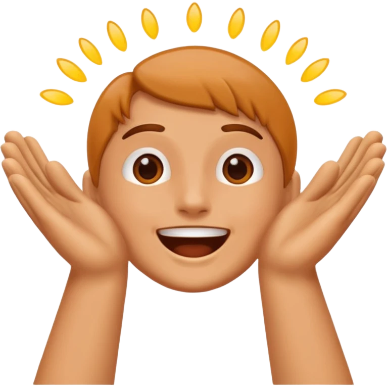 hands clapping for talent emoji