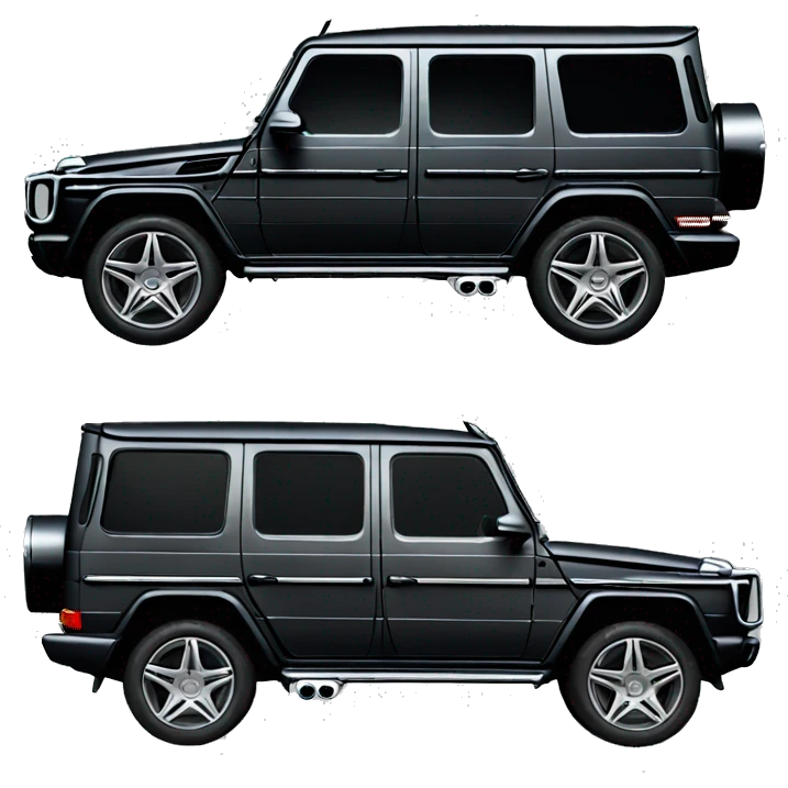 g wagon car mercedes black  emoji