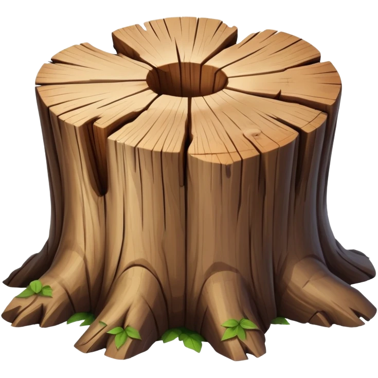 Tree stump emoji