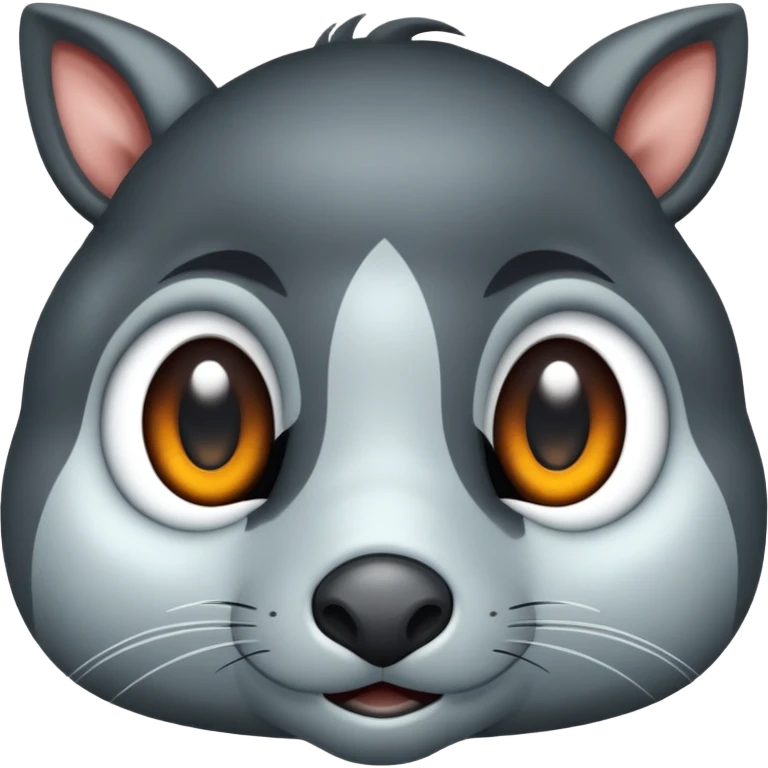 Grote ogen met een grijns emoji