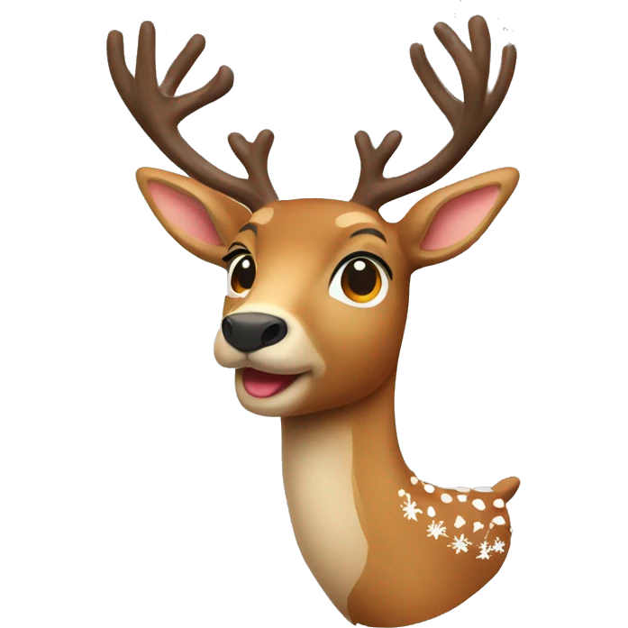 Christmas deer emoji