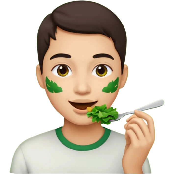 eating greens emoji