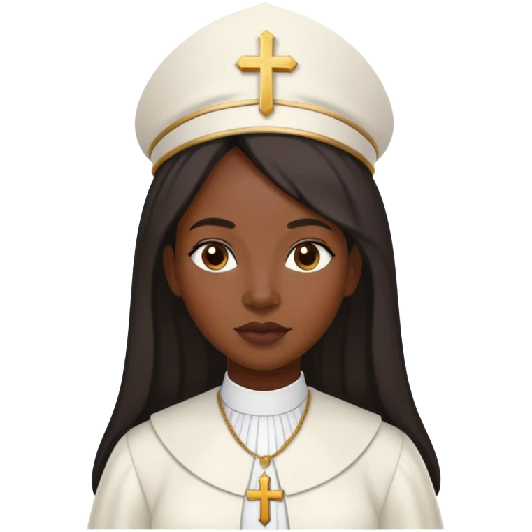 Black woman in church clothes  emoji