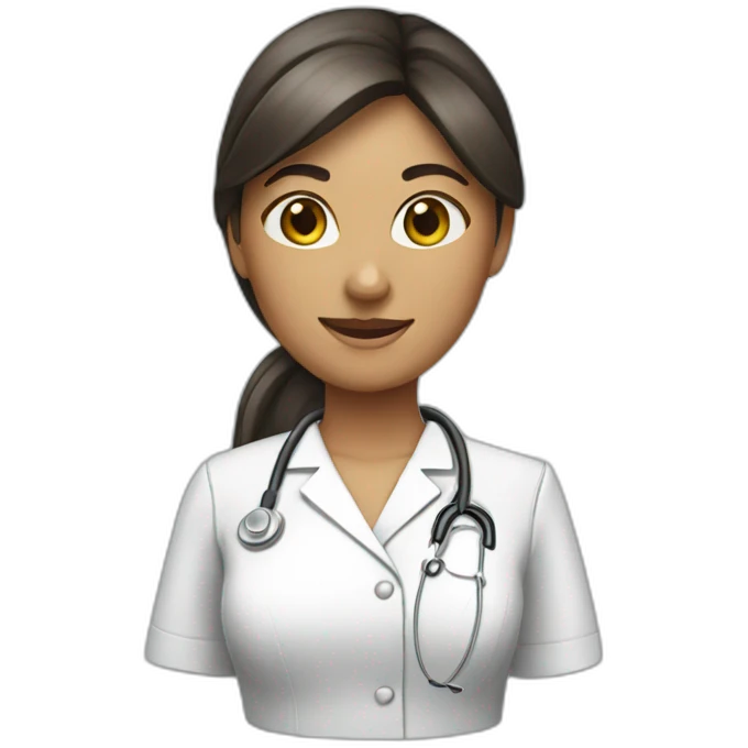 Woman-nurse-ponytail emoji