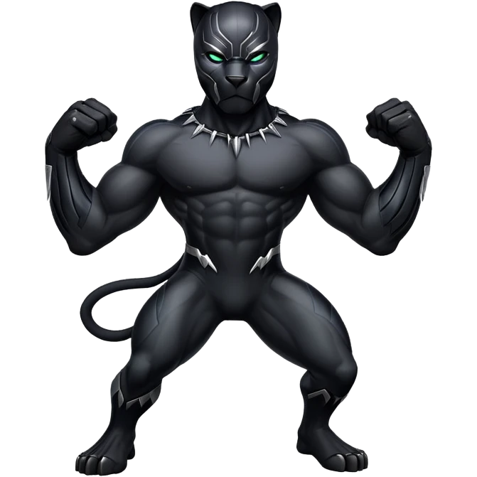 Black pantera emoji