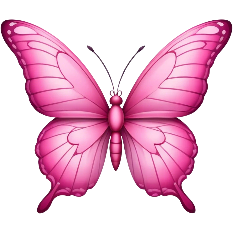 Pink butterfly  emoji