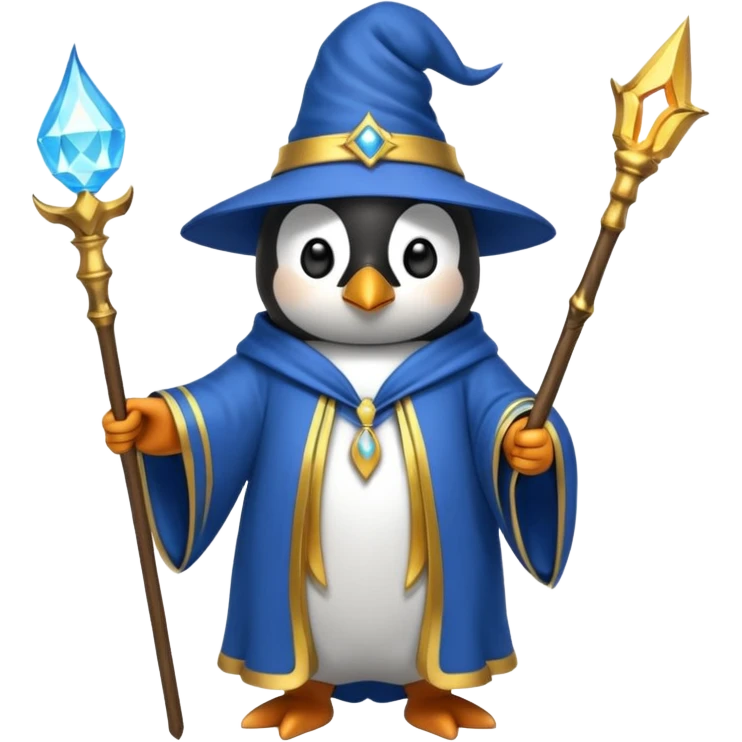 Penguin Wizard emoji