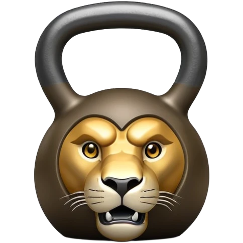 Lion kettlebell  emoji