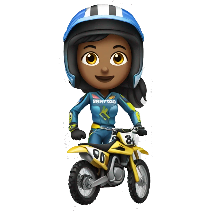 motocross women emoji