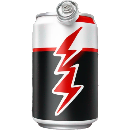 energy drink with colors red and black emoji
