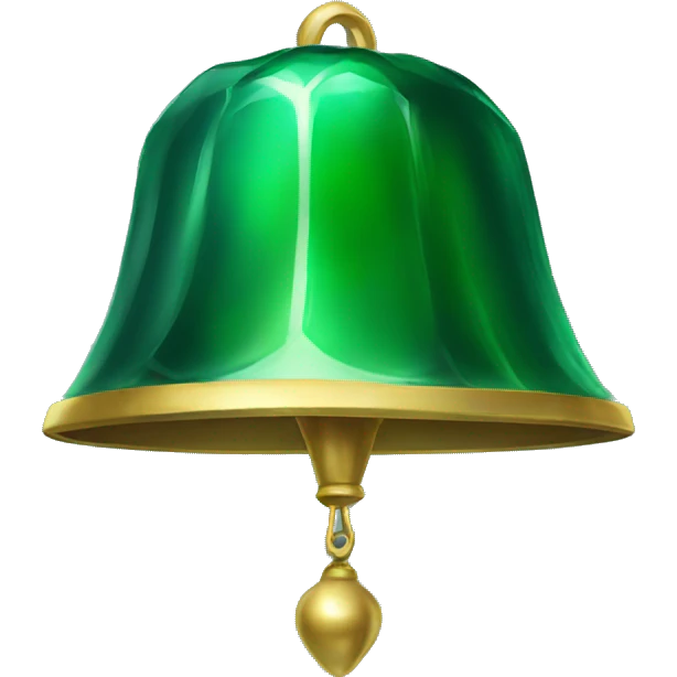 emerald bell emoji