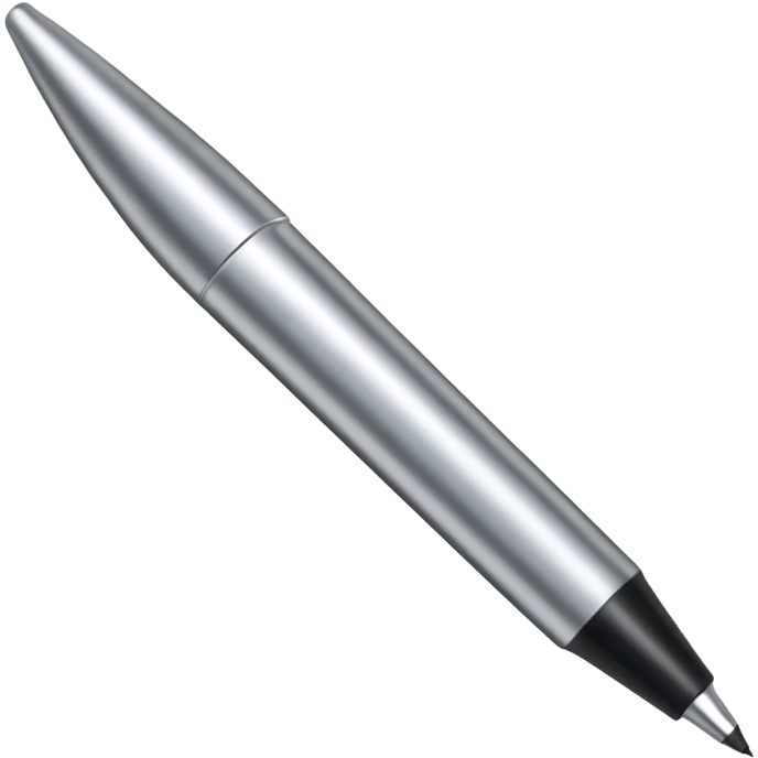 a silver bold marker with a large round tip emoji