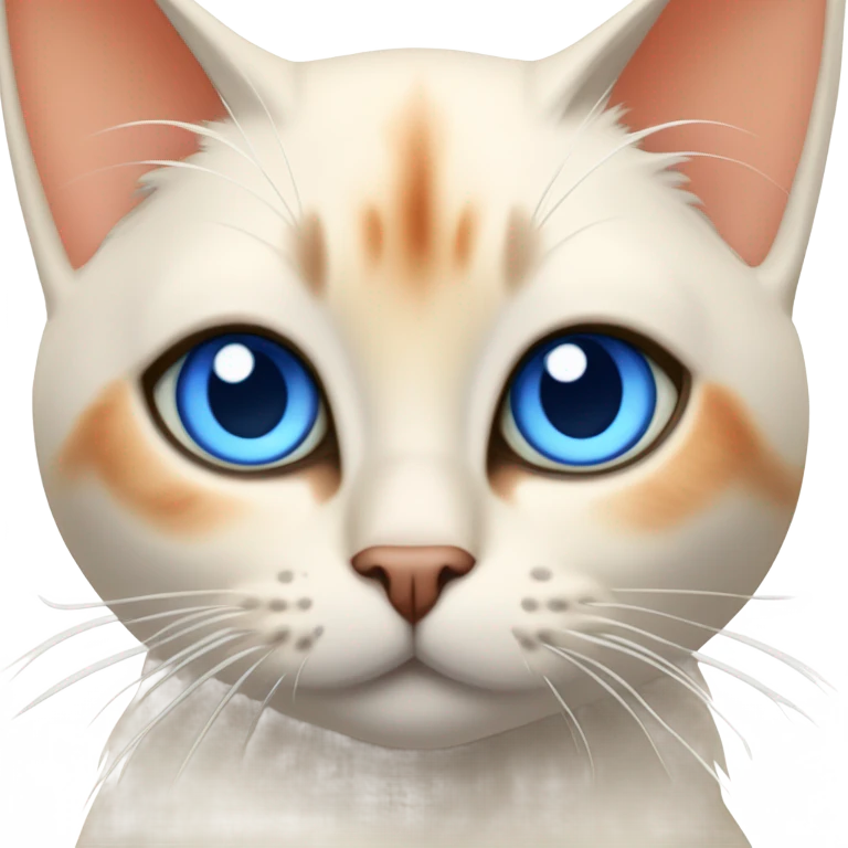 Flamepoint Siamese cat emoji