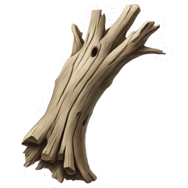 single piece of driftwood emoji