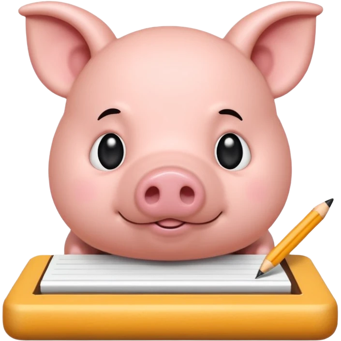 code writing Gine pig emoji