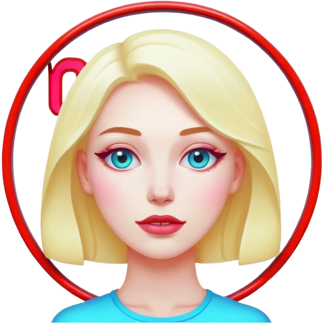 Neon sinboard lady emoji