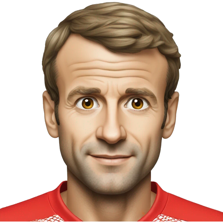 Emmanuel Macron avec un maillot du Maroc emoji