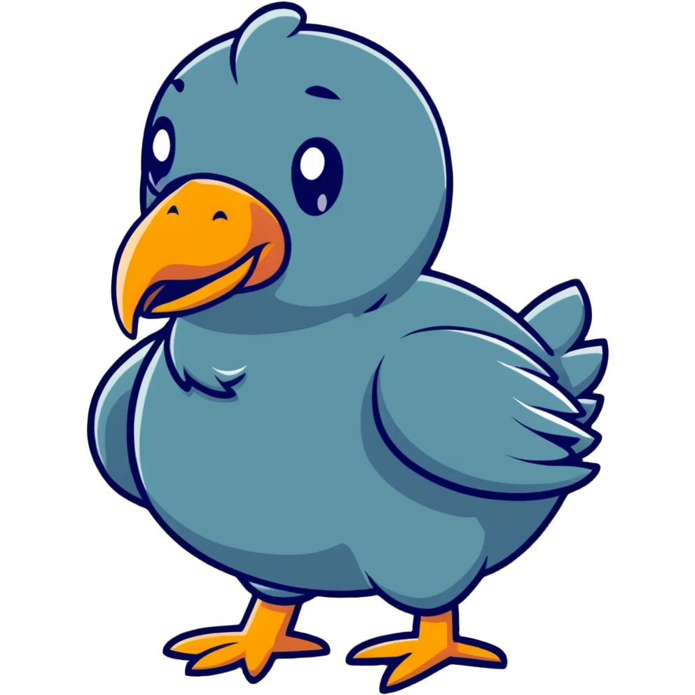 Fat dodo bird emoji