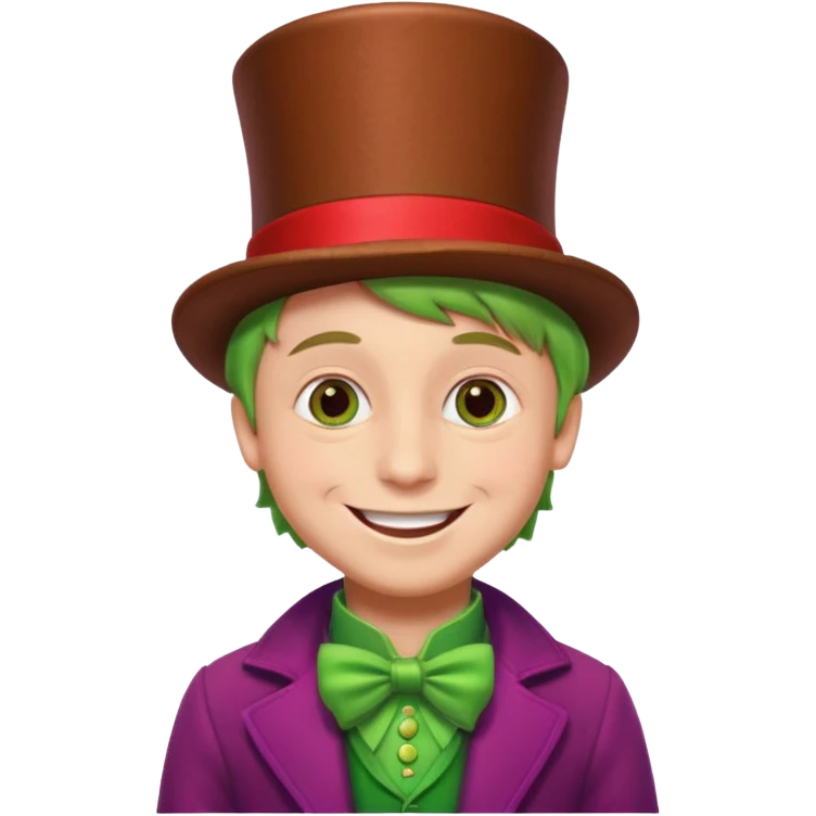 Wonka boy Christmas style emoji