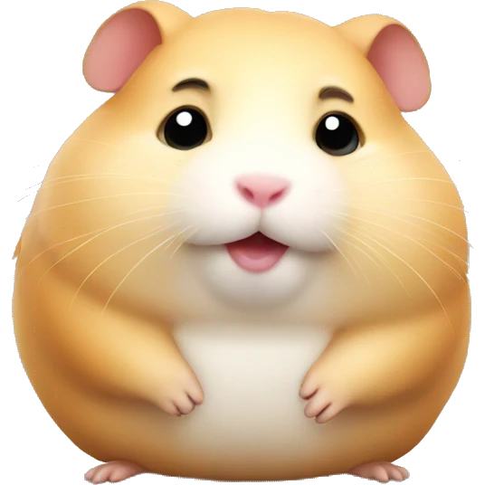Fat hamster  emoji