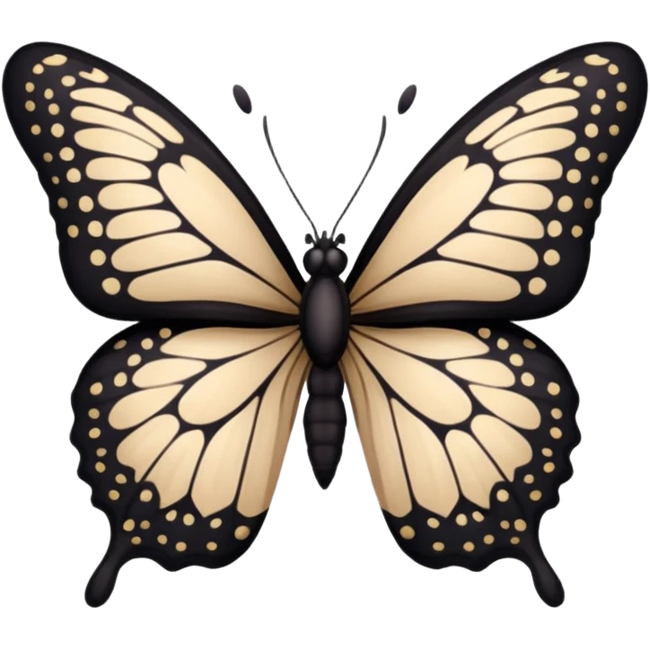 Black butterfly emoji