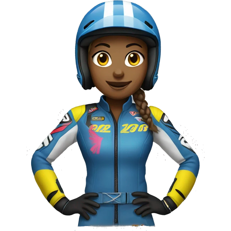 motocross women emoji