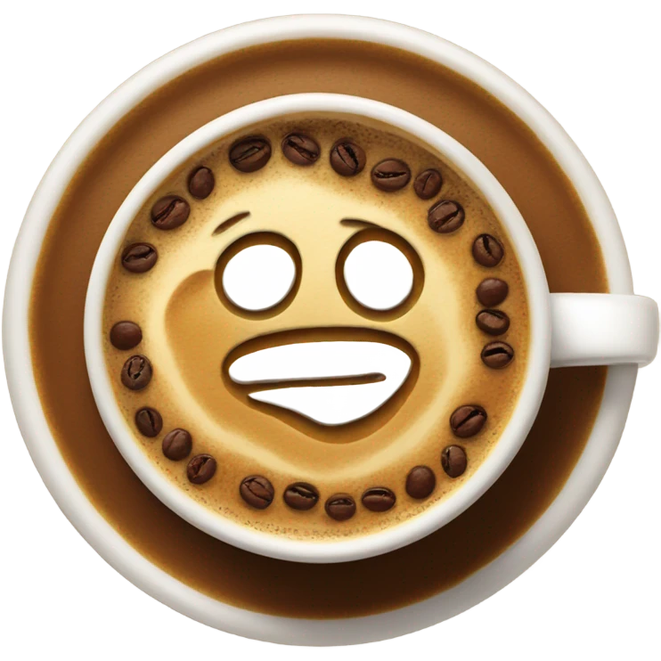 Coffee art emoji