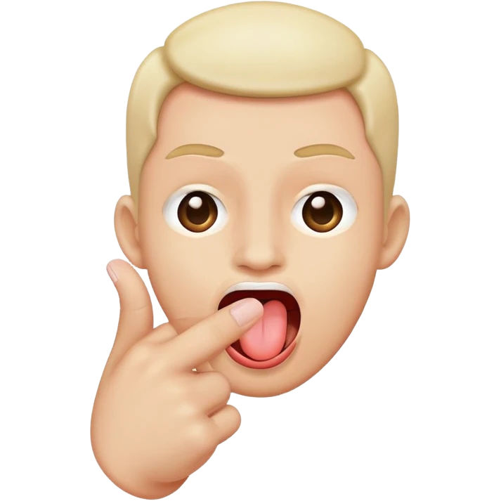 Tongue out, flipping the middle finger  emoji