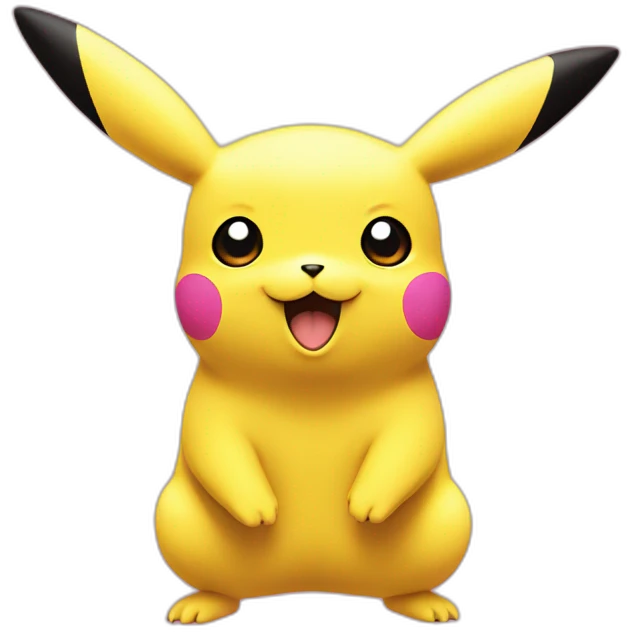 Pikachu in color pink emoji