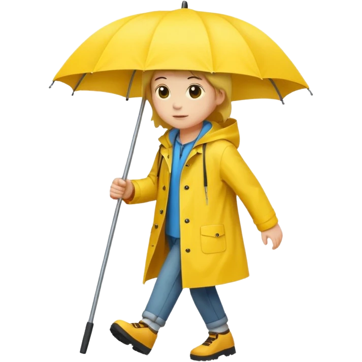 Raincoat Pedestrian emoji