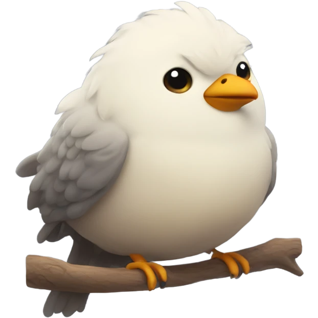 chubby fluffy bird emoji