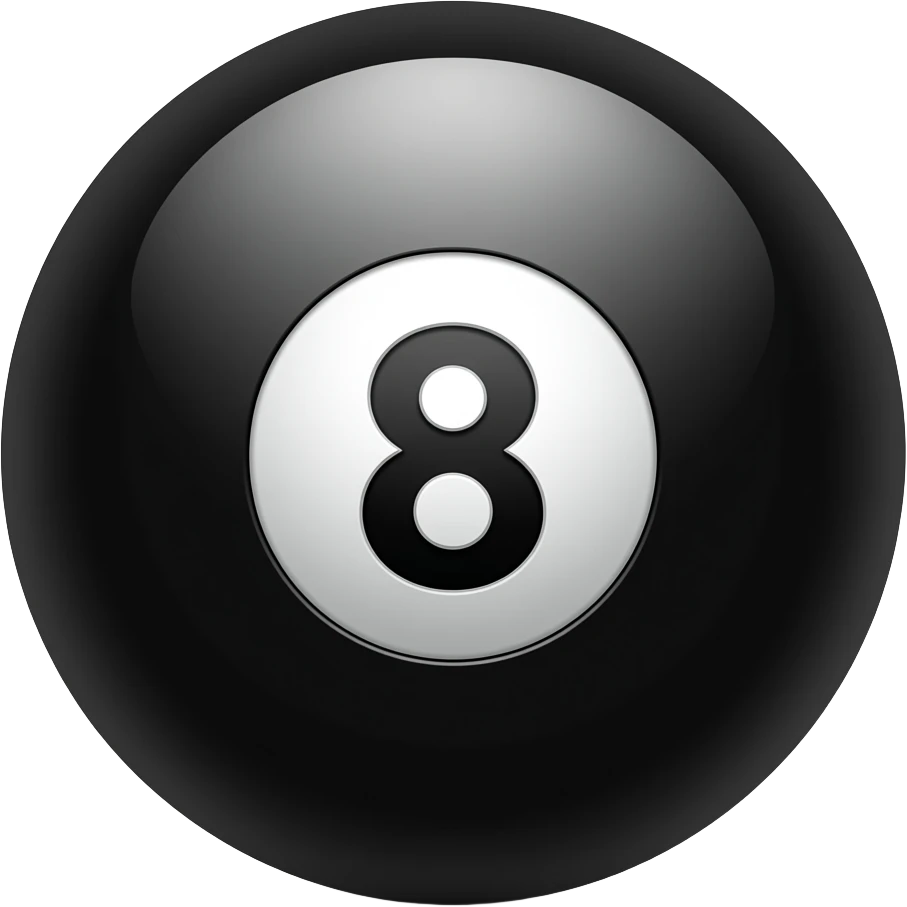 Black 8 Ball emoji