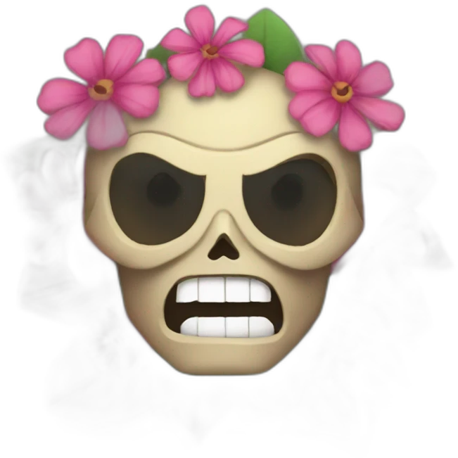 doom guy with flowers emoji