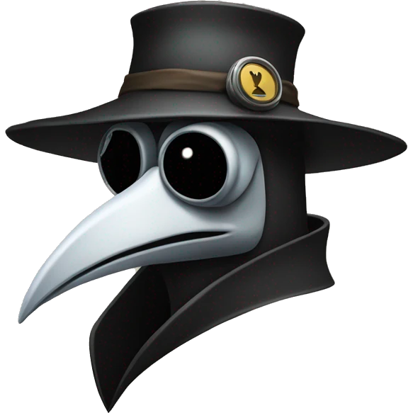 plague doctor, pedindo calma emoji