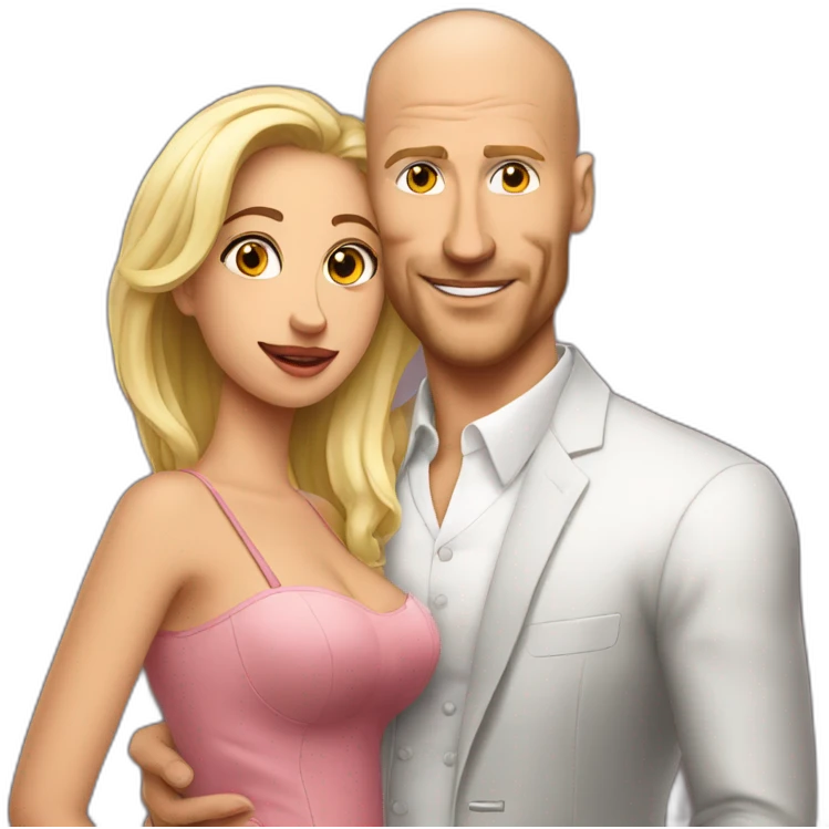 Johny sins holding a lady emoji