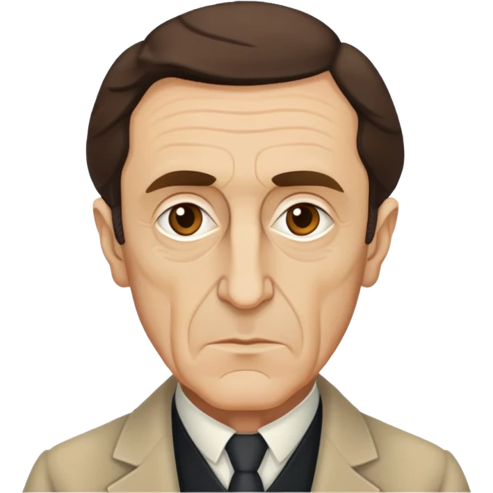headshot of Merleau-Ponty, French philosopher emoji