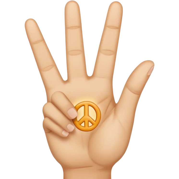 3 finger peace sign emoji