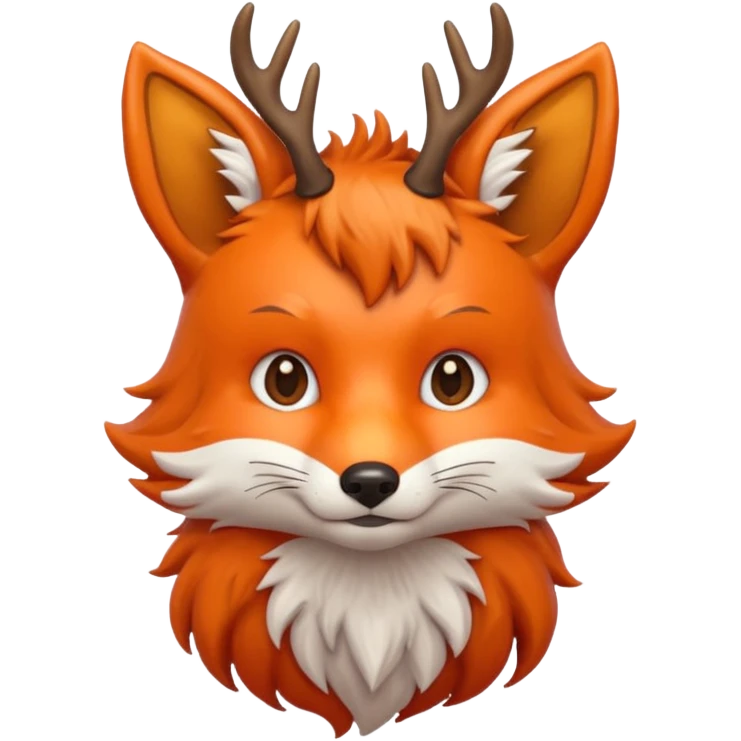 Fox with antlers emoji