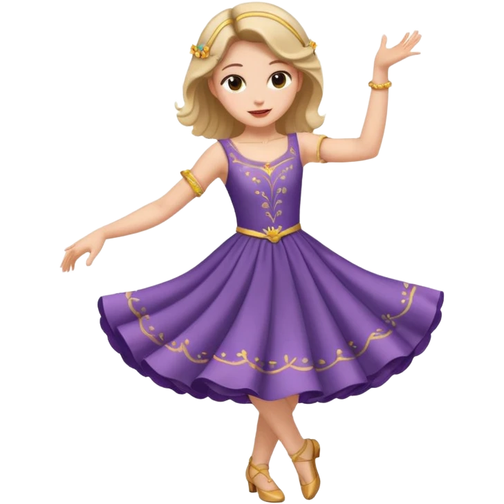 a girl dancing emoji with animation emoji