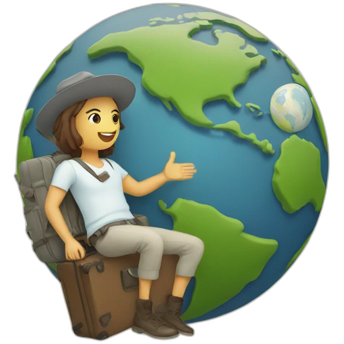 traveling the globe emoji