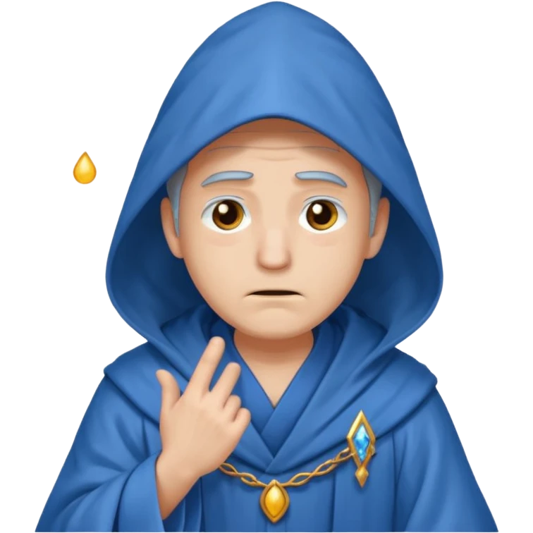 Male, mysterious wizard, 8 emojis, sad, happy, angry, confused, love, crying, neutral, random, no background, anime style emoji