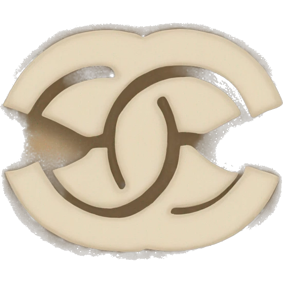 Chanel logo scarf beige wool emoji