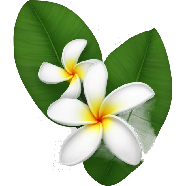 white plumeria emoji