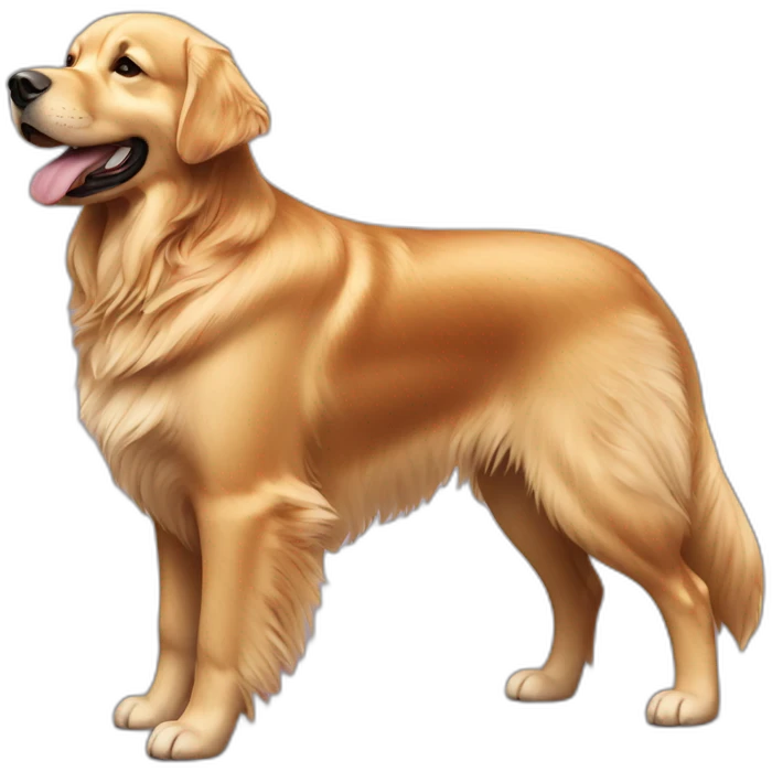 golden retriever full height emoji