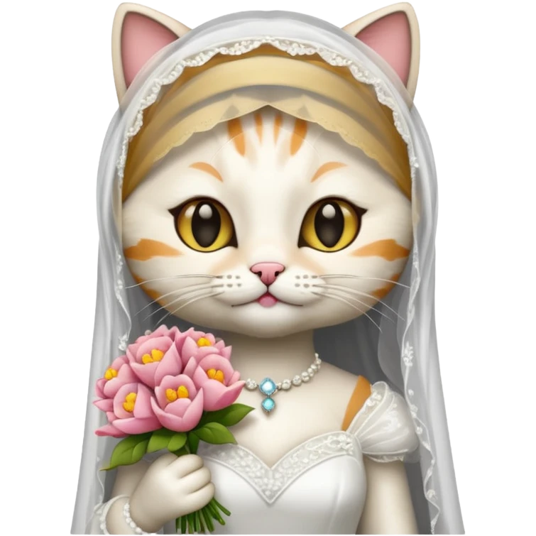 Cat as a bride  emoji