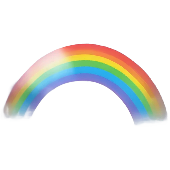 Rainbow in snow  emoji